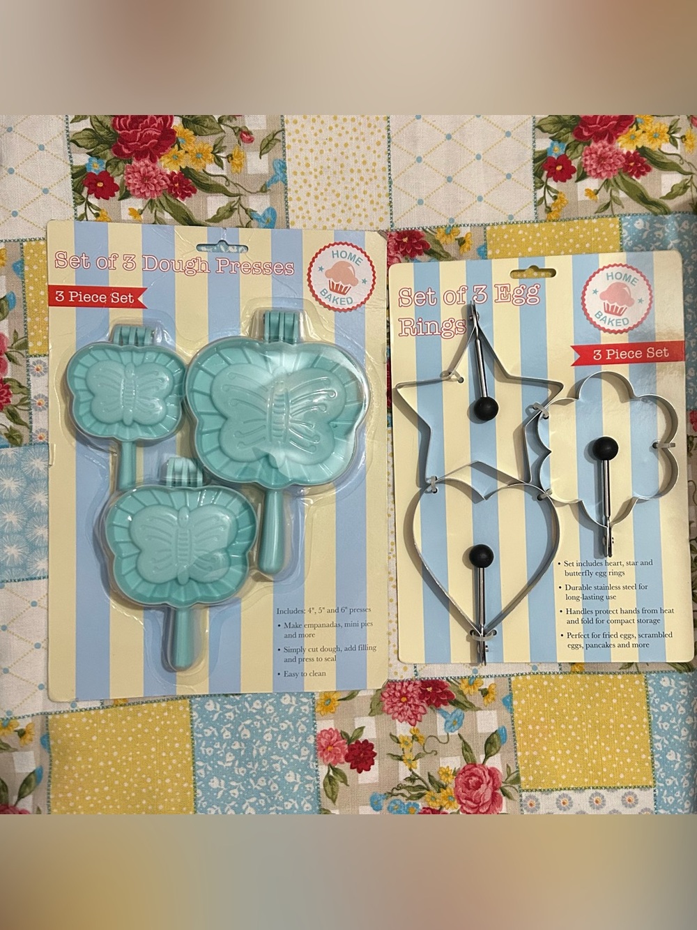 Butterfly Dough Press Set - Light Teal -